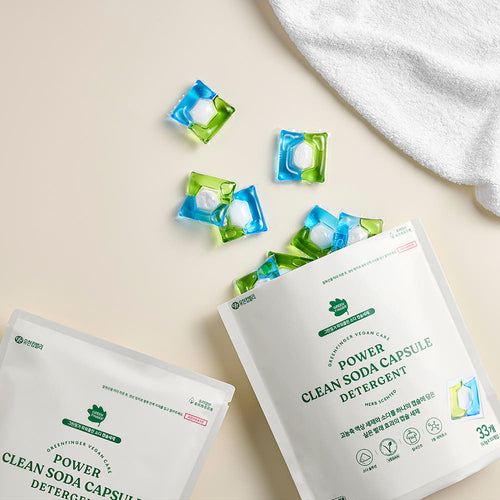 Greenfinger Power Clean Soda Capsule Detergent (33 Capsules)