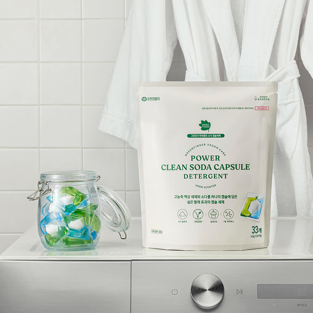 Greenfinger Power Clean Soda Capsule Detergent (33 Capsules)