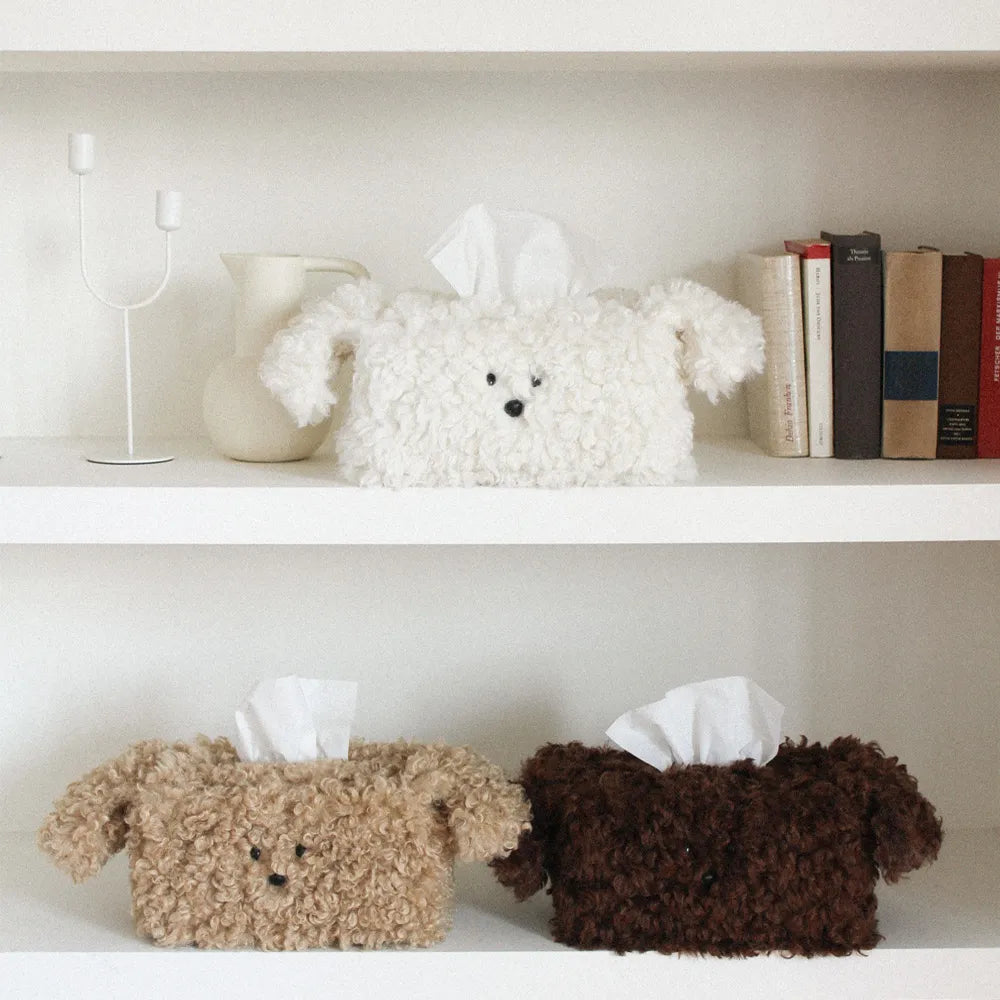 Gogreen Object Fluffy Puppy Tissue Box Cover