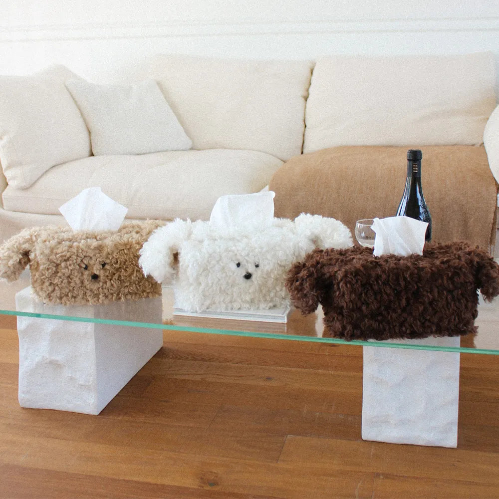 Gogreen Object Fluffy Puppy Tissue Box Cover