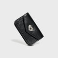 Le Masque Heart Lock Compact Card Wallet (Black)