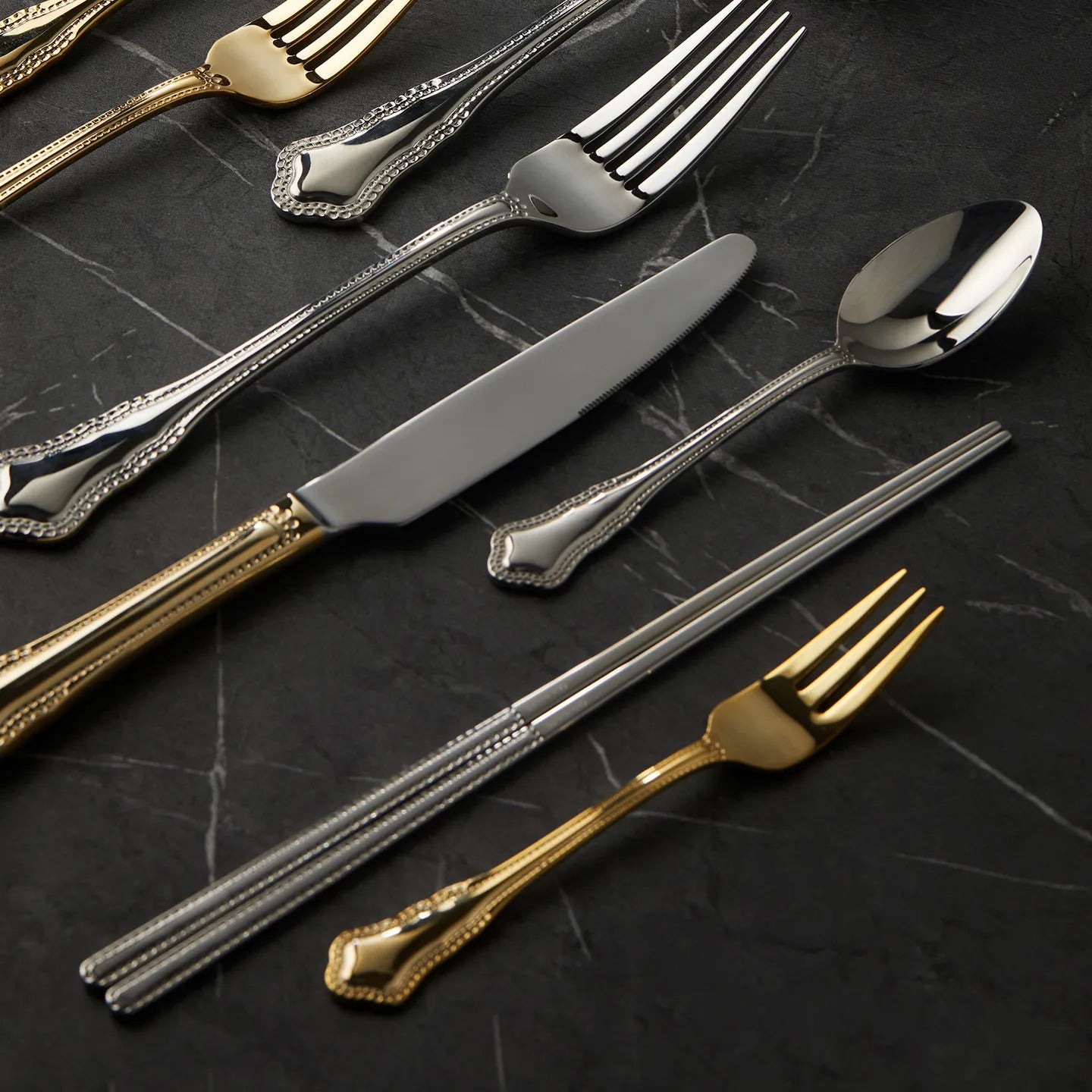 Product Name: CASA MUUTTI Bella Silver Chopsticks