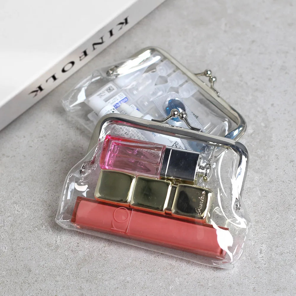 MONACOOLIVE Clear Coin Purse Pouch (Large)