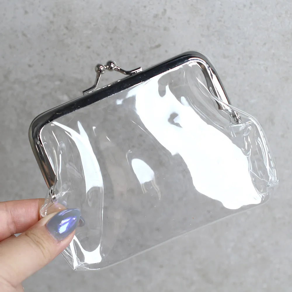 MONACOOLIVE Clear Coin Purse Pouch (Large)