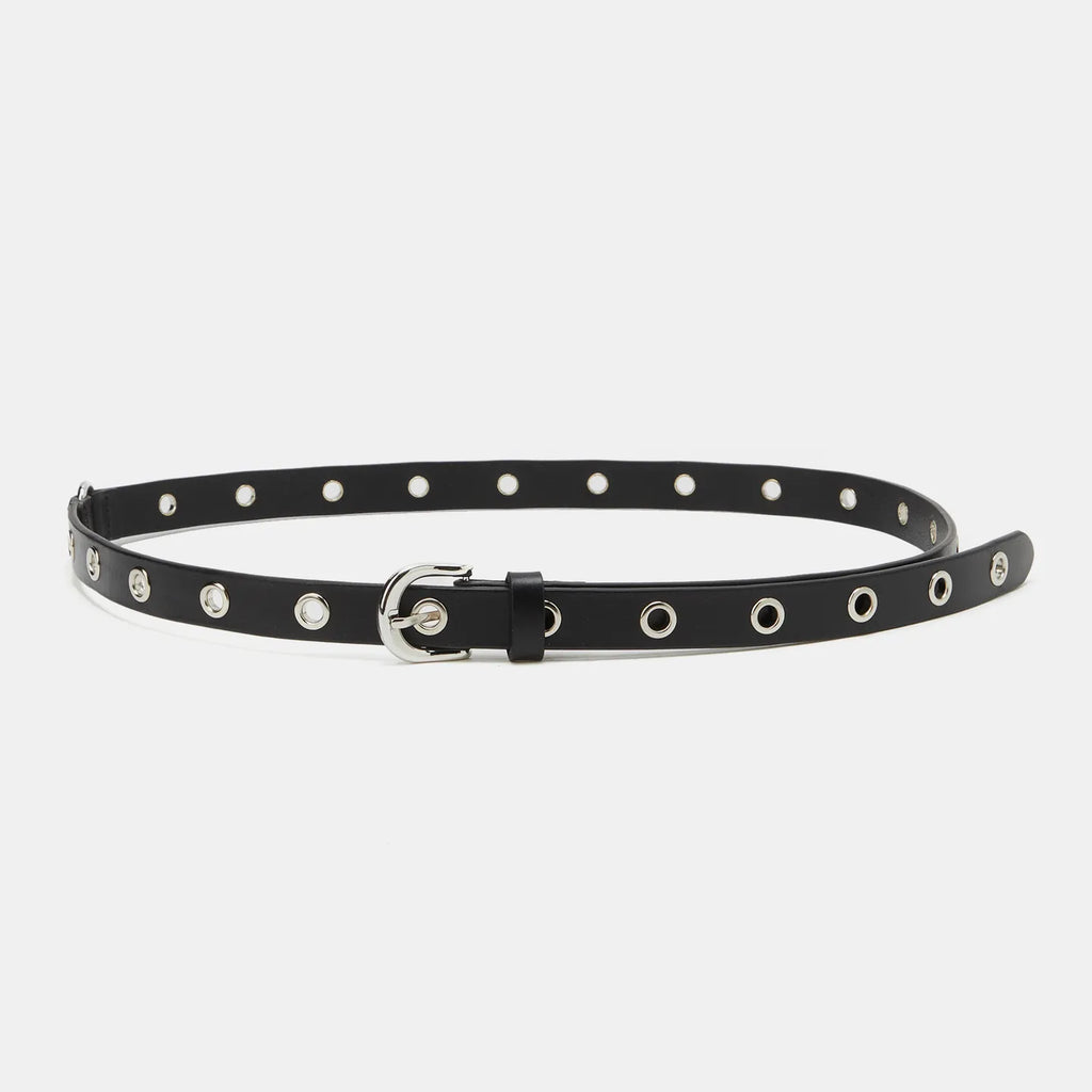 LCDC TM Eyelet Leather Belt (Black)