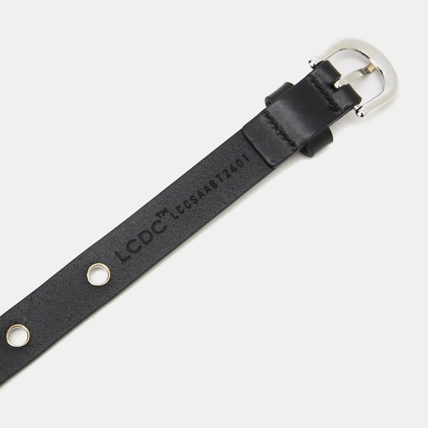 LCDC TM Eyelet Leather Belt (Black)