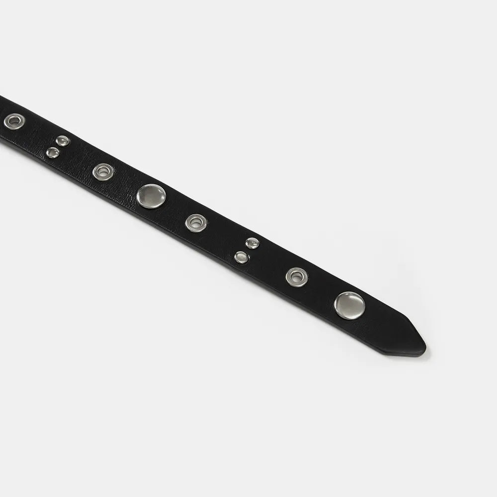LCDC TM New Eyelet Leather Belt (Black)