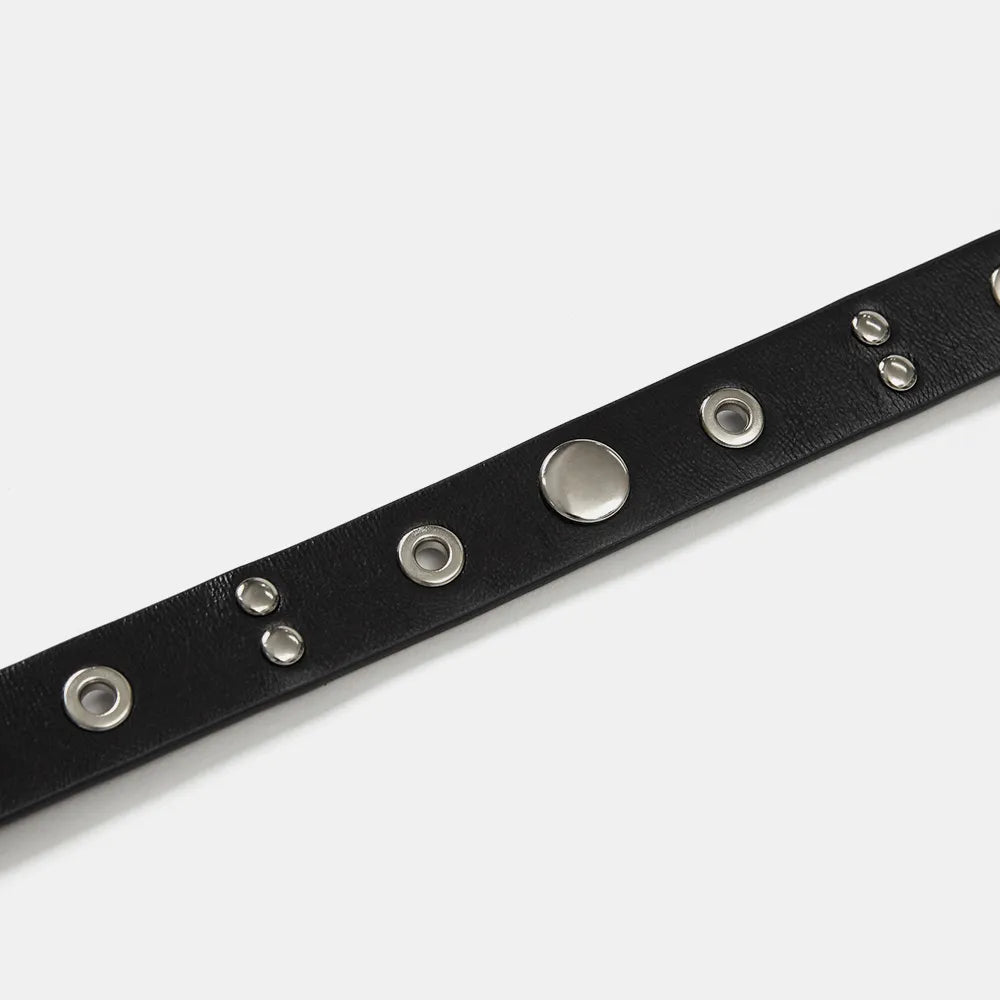 LCDC TM New Eyelet Leather Belt (Black)
