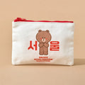 LINE FRIENDS Brown Seoul Edition Pouch