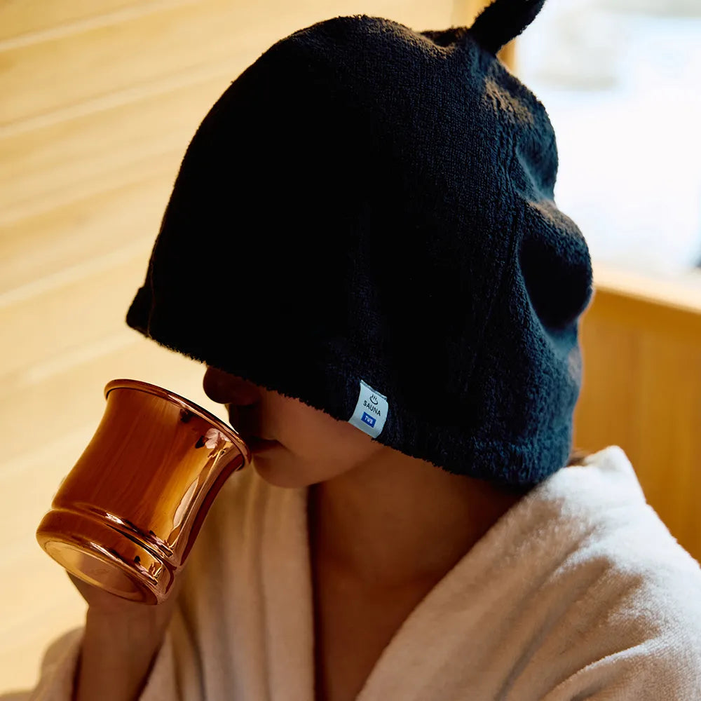 100% Cotton Towel Sauna Hat