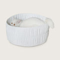 MOU STUDIO Pleats Basket(White)