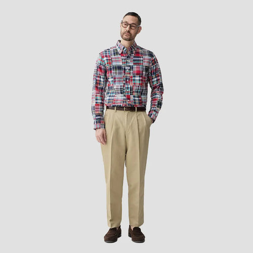BASTONG House 201 Madras Shirt (Red)