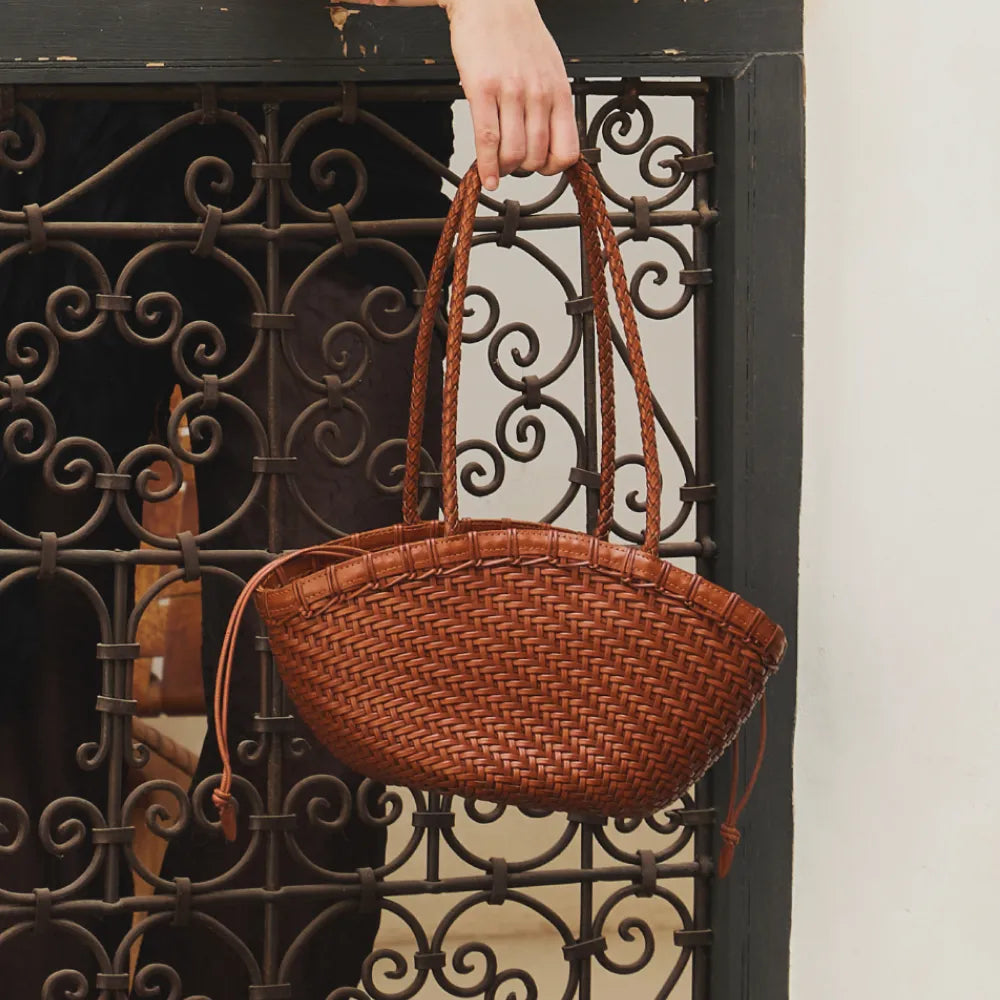 Atelier de Lumen Twig Basket Shoulder Bag (Dried Black)