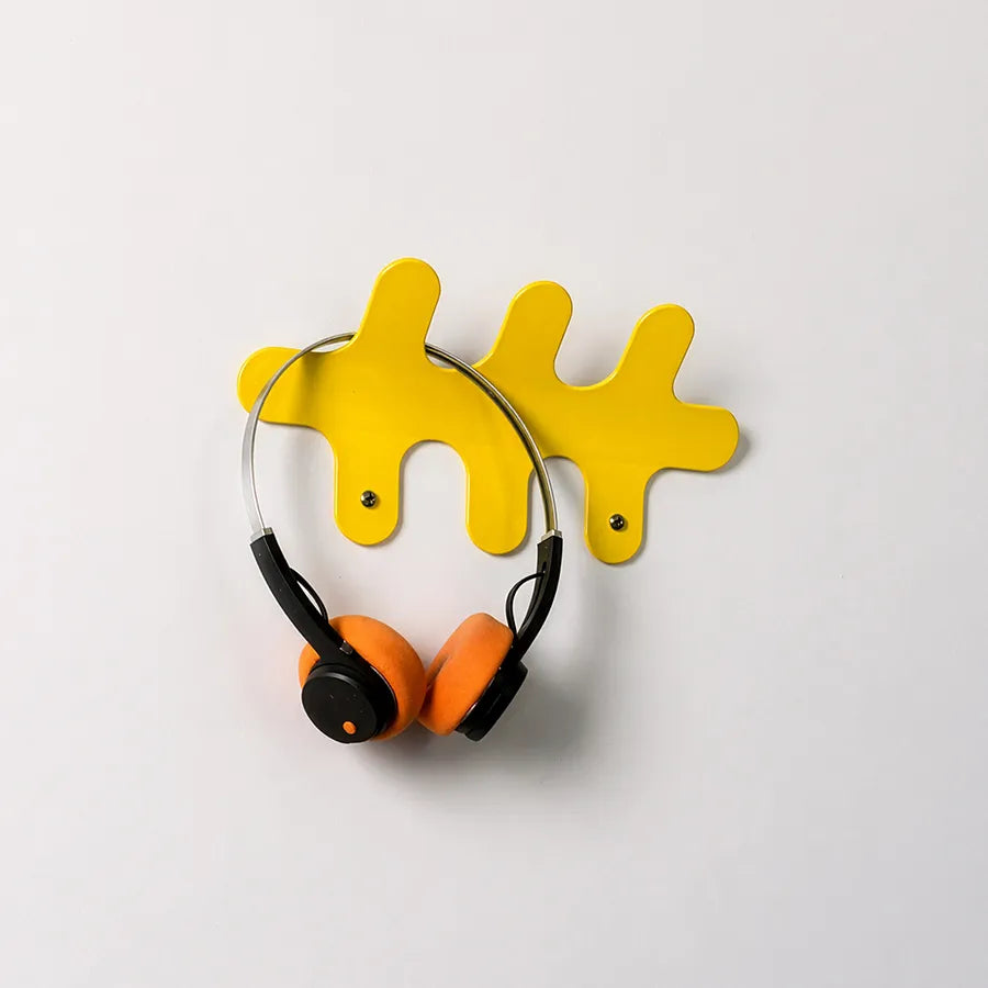 BLTWORKSHOP Wiggle Wall Hanger Small (Yellow / Burgundy)