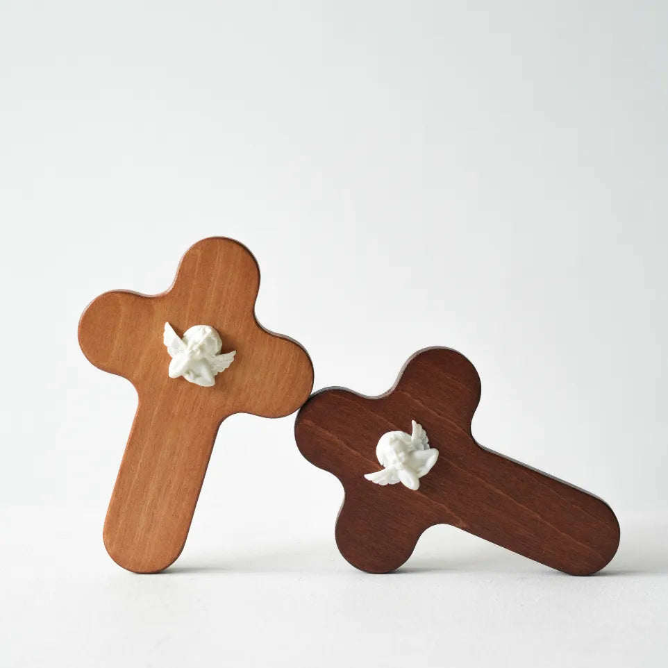 LIKE NOAH Baby Angel Wood Cross