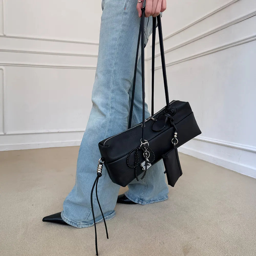 DAWN FACTORY Martin Bag Large Cow Leather (Black)