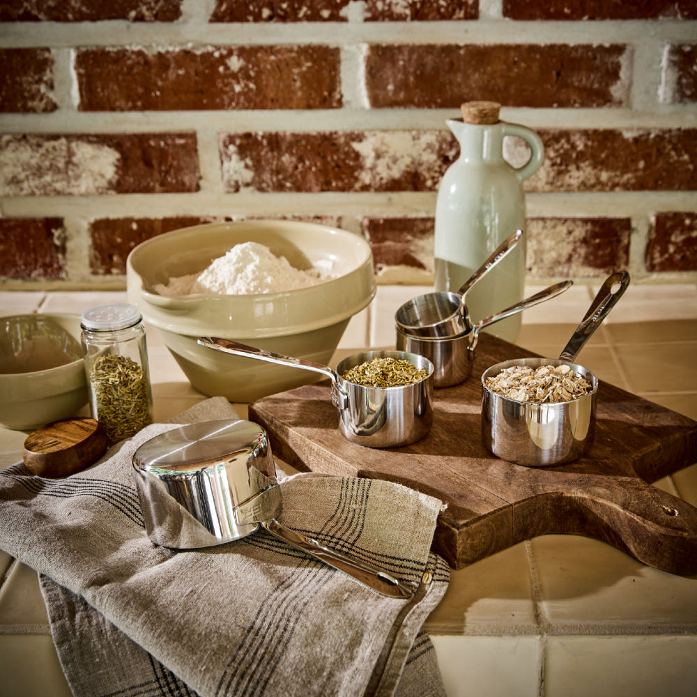 KUPER Premium Stainless Steel Measuring Cup Set (5-Piece)