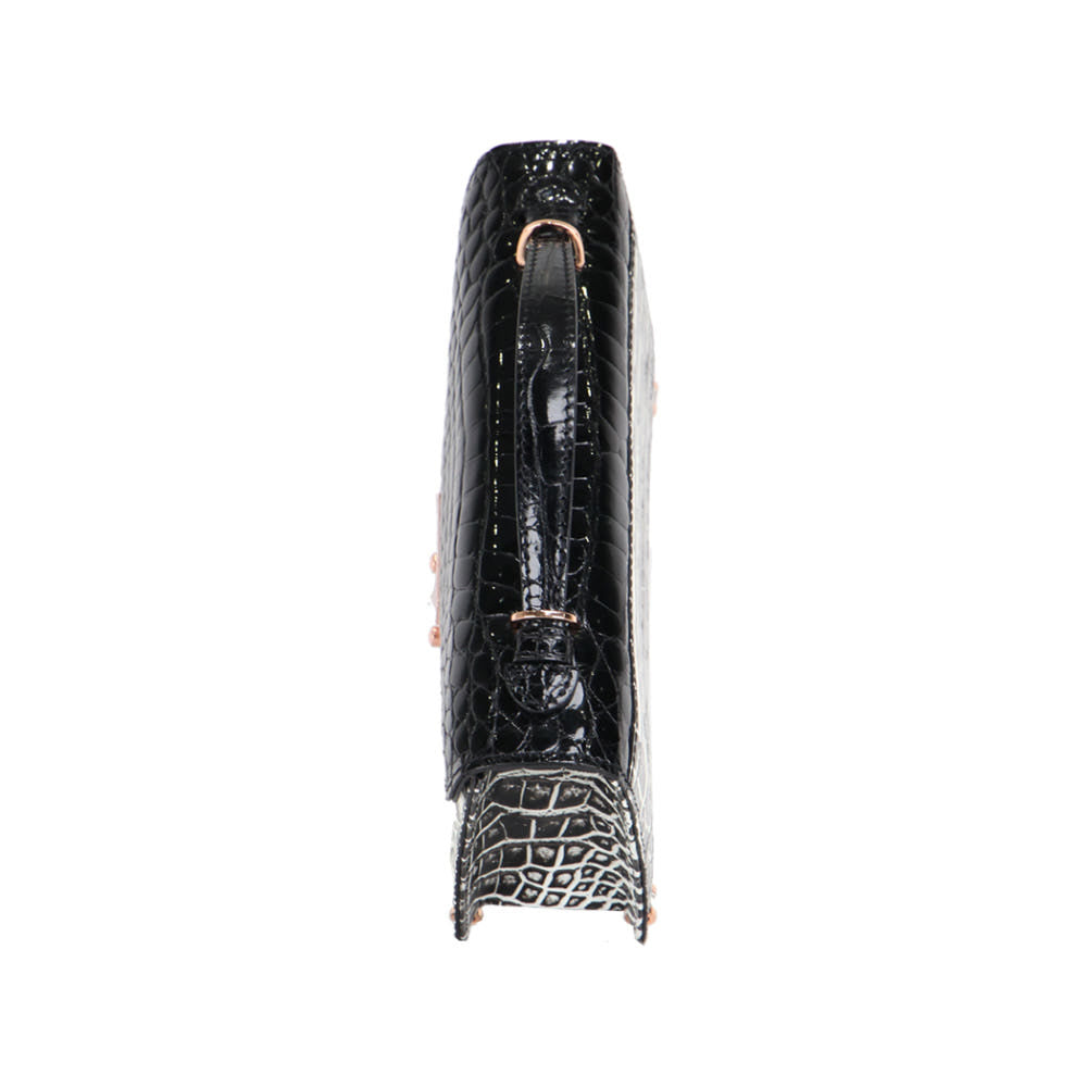 HORMIGA Luxury Crocodile Square Bag Limited Edition (Black &amp; White)