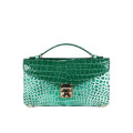 HORMIGA Luxury Crocodile Square Bag Limited Edition (Green &amp; White)