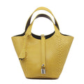 Handcrafted Italian Python Slouchy Bucket Tote [Made-to-Order]