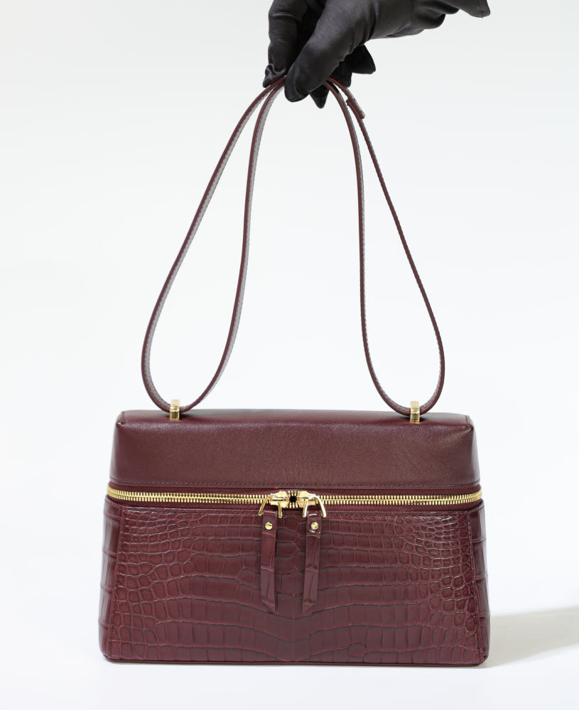 ROROCRO Ruby Crocodile Two-Way Tote &amp; Shoulder Bag