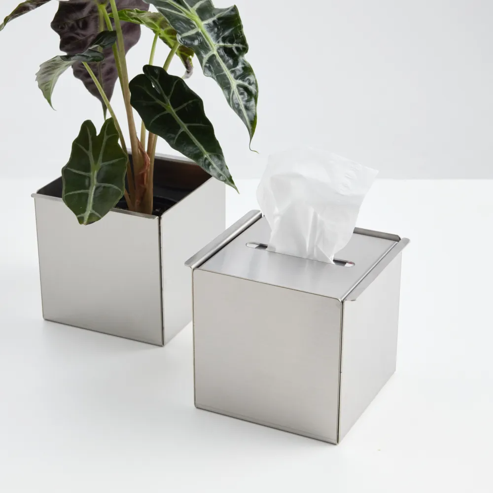 [ABLV] Steel-terior Square Tissue Case &amp; Planter Box Cover