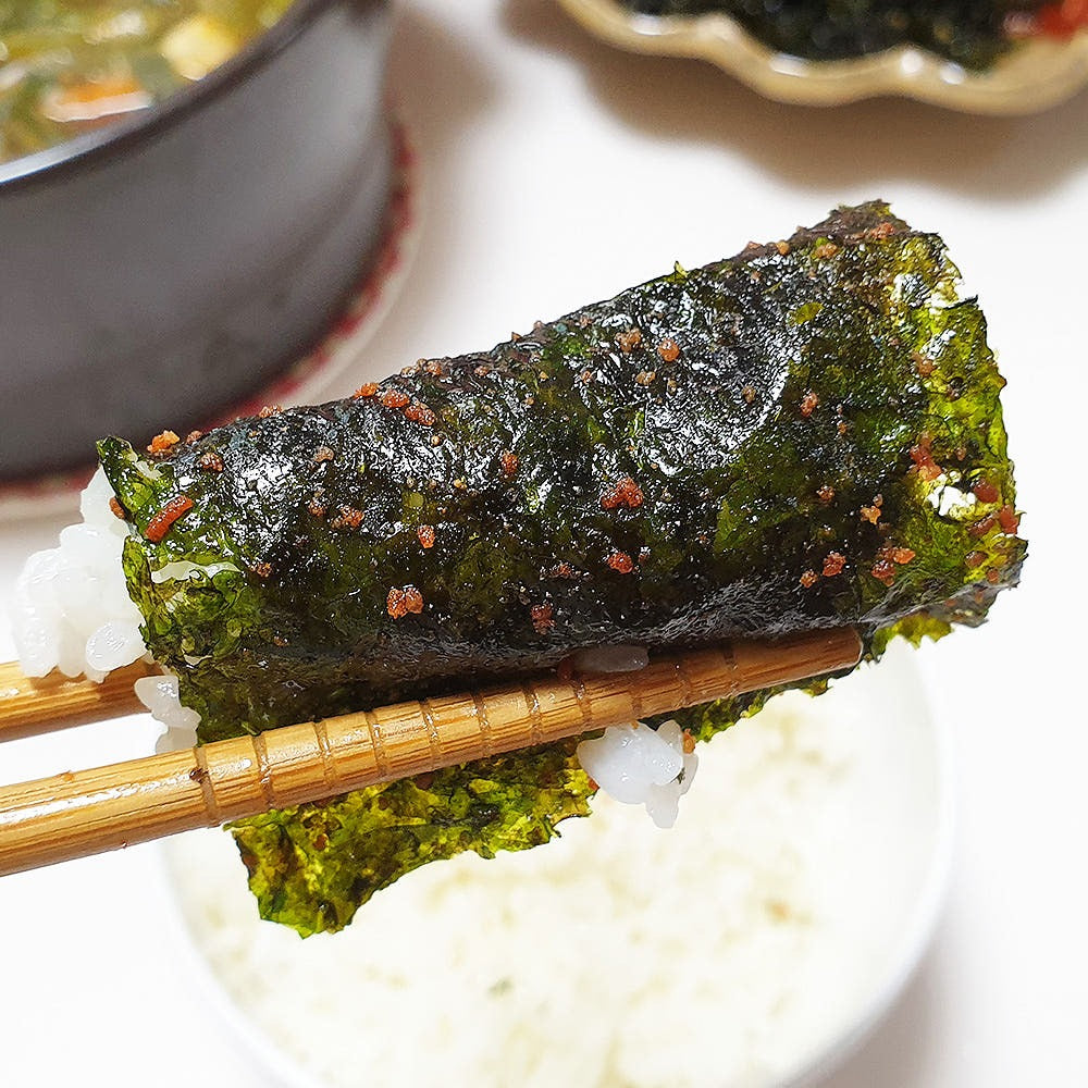 Hadong Kwon Yeosa Green Tea Mentaiko Seaweed (24 Packs)