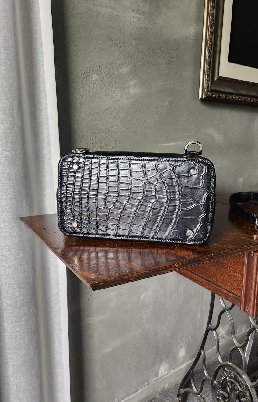 Crocodile Leather Handcrafted Backpack