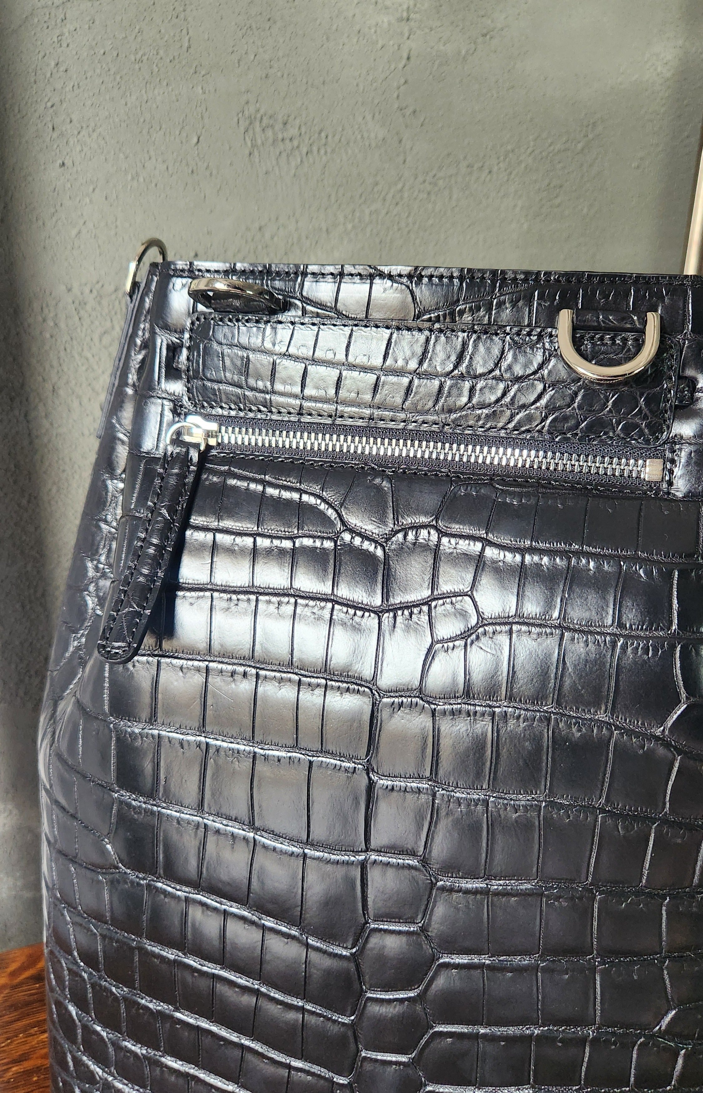 Crocodile Leather Handcrafted Backpack