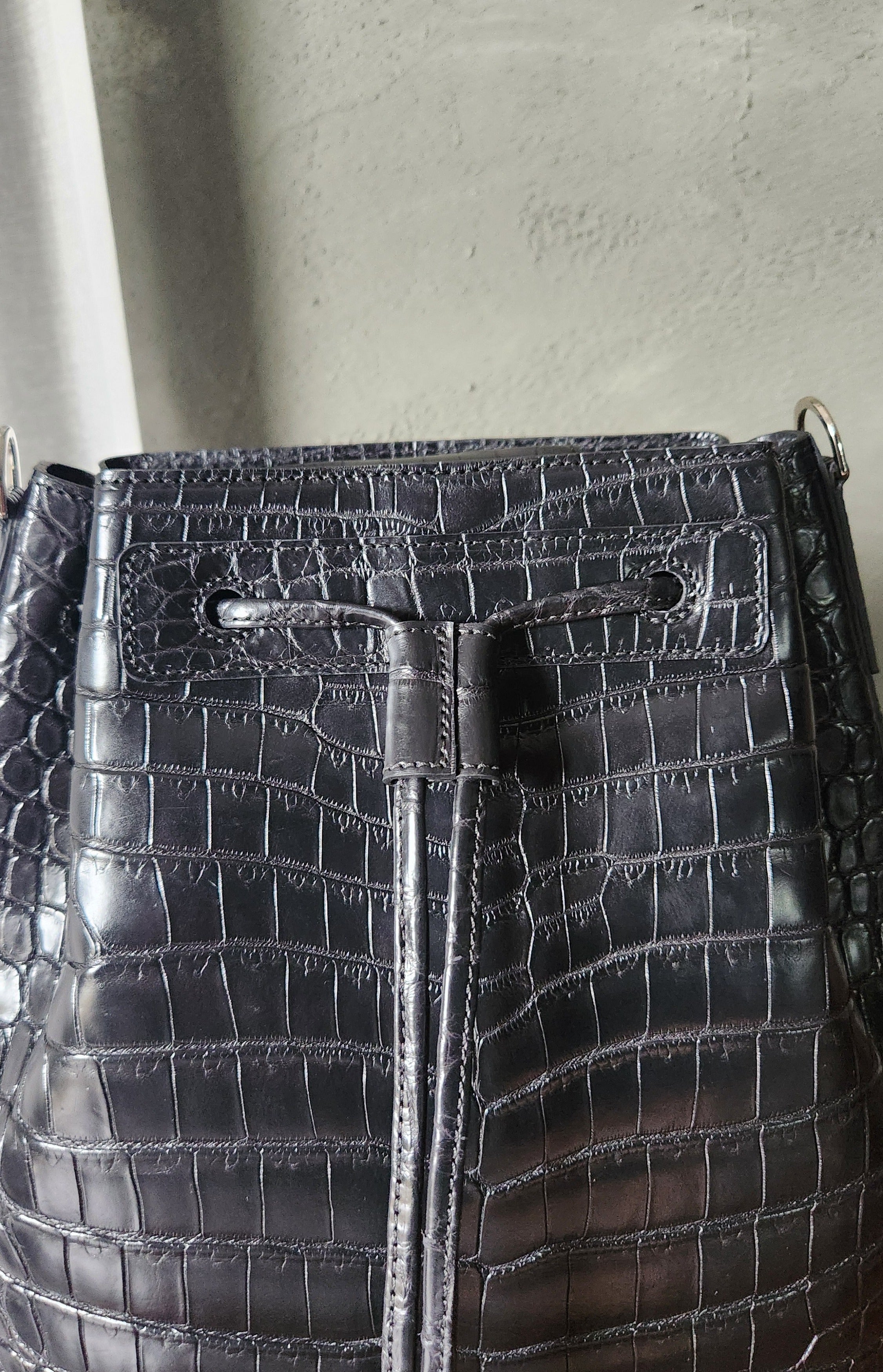 Crocodile Leather Handcrafted Backpack