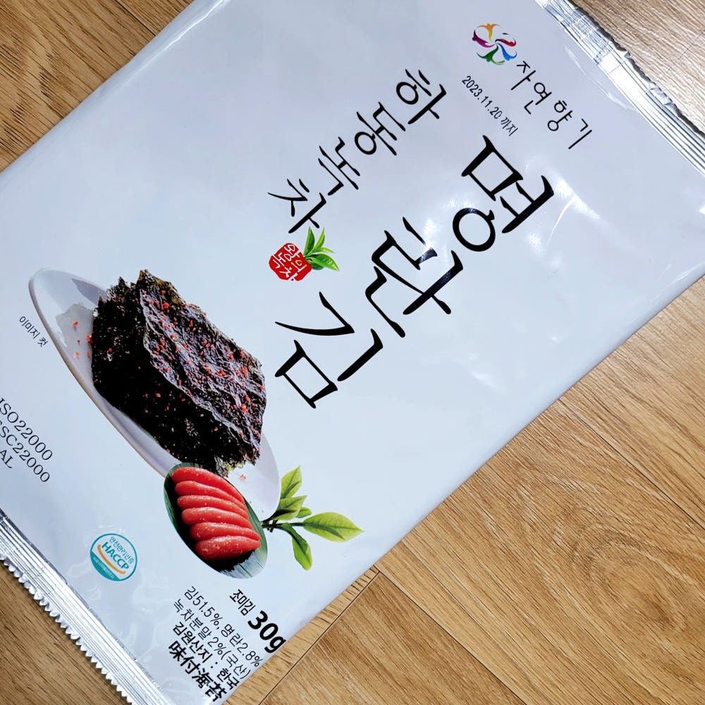 Hadong Kwon Yeosa Green Tea Mentaiko Seaweed (24 Packs)