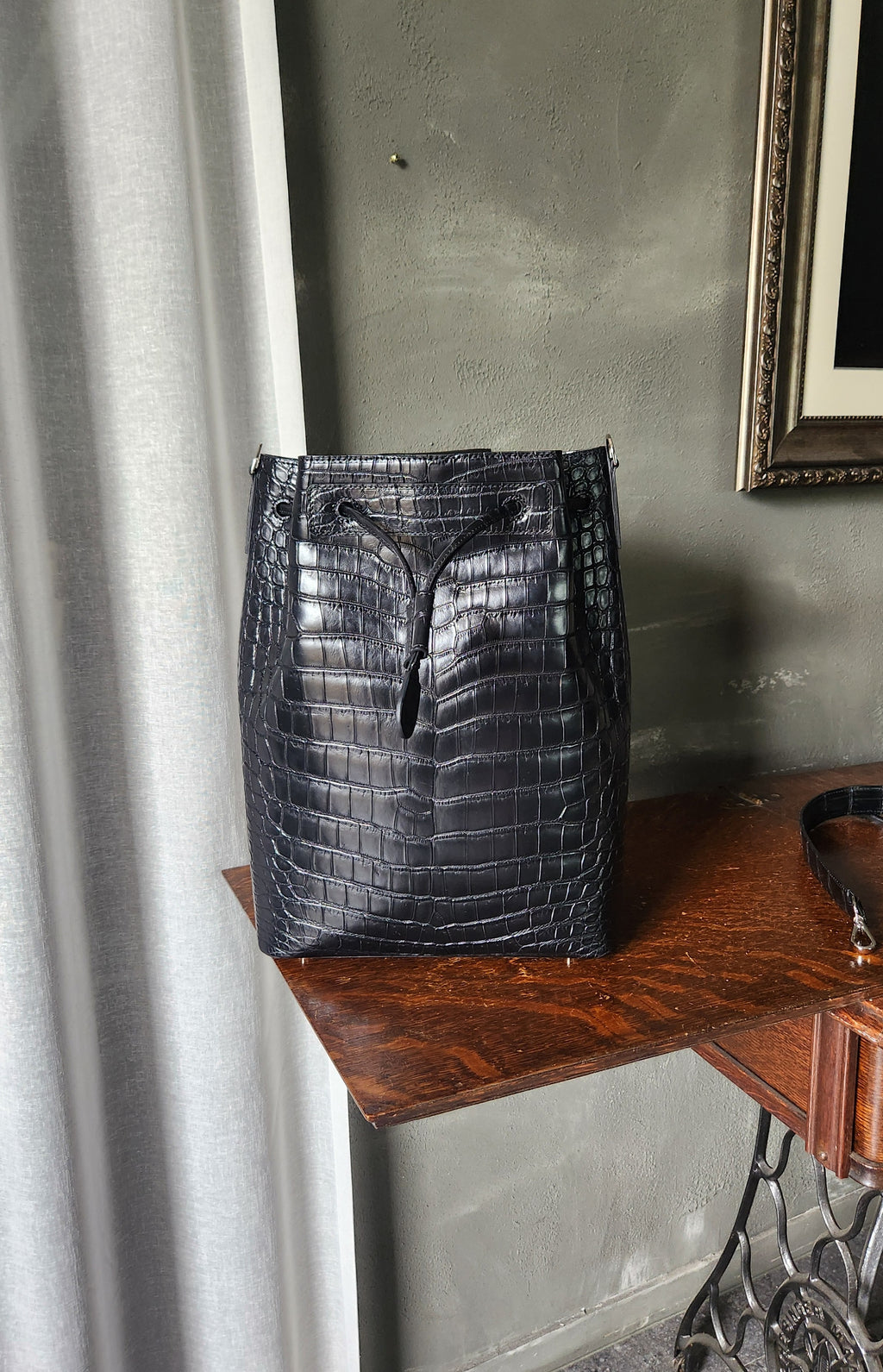 Crocodile Leather Handcrafted Backpack