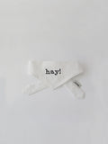Dverry Seersucker Naming Scarf(White)