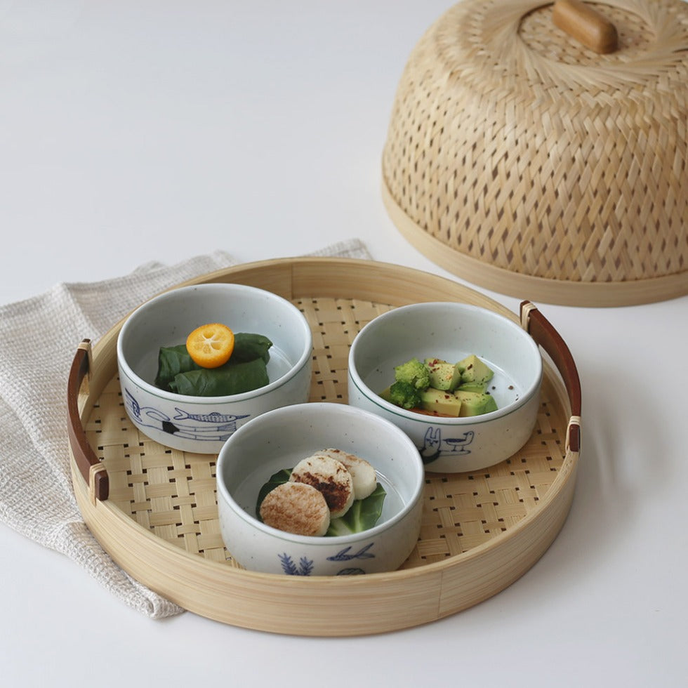 [Yeogidamgi] Illustrated 3-Tier Side Dish Box - Cat