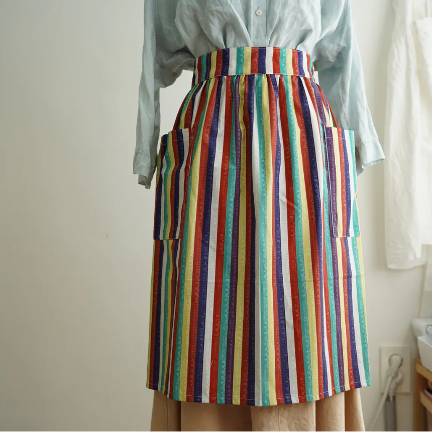 [Madeleine General Store] Traditional Pattern Handmade Apron