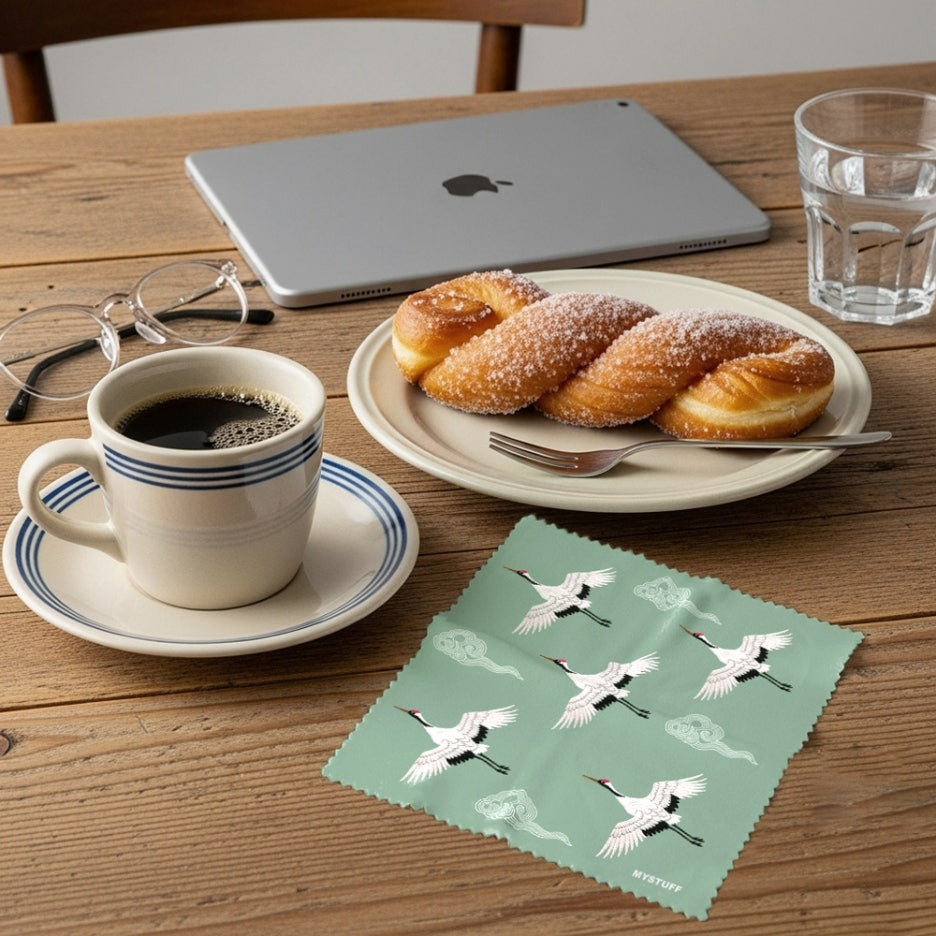 Premium Microfiber Multi-Cleaner: Korean Traditional &amp; Floral Illustrations