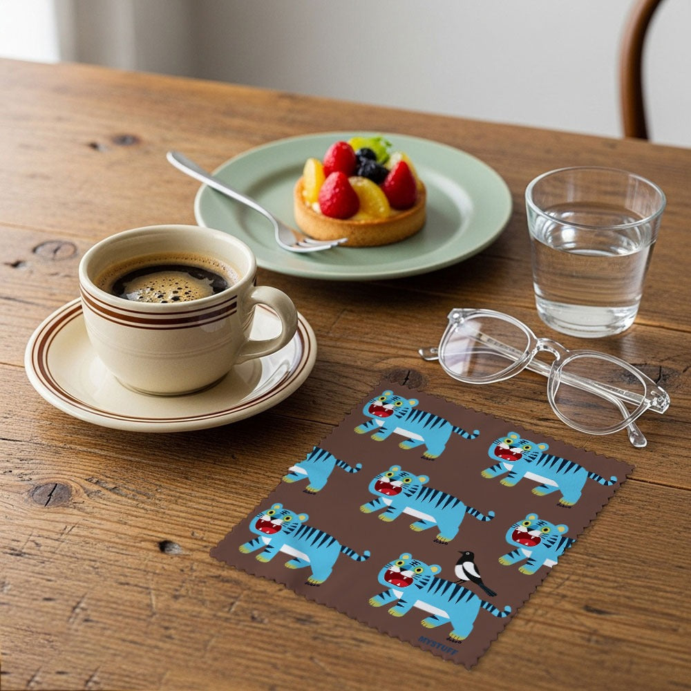 Premium Microfiber Multi-Cleaner: Korean Traditional &amp; Floral Illustrations