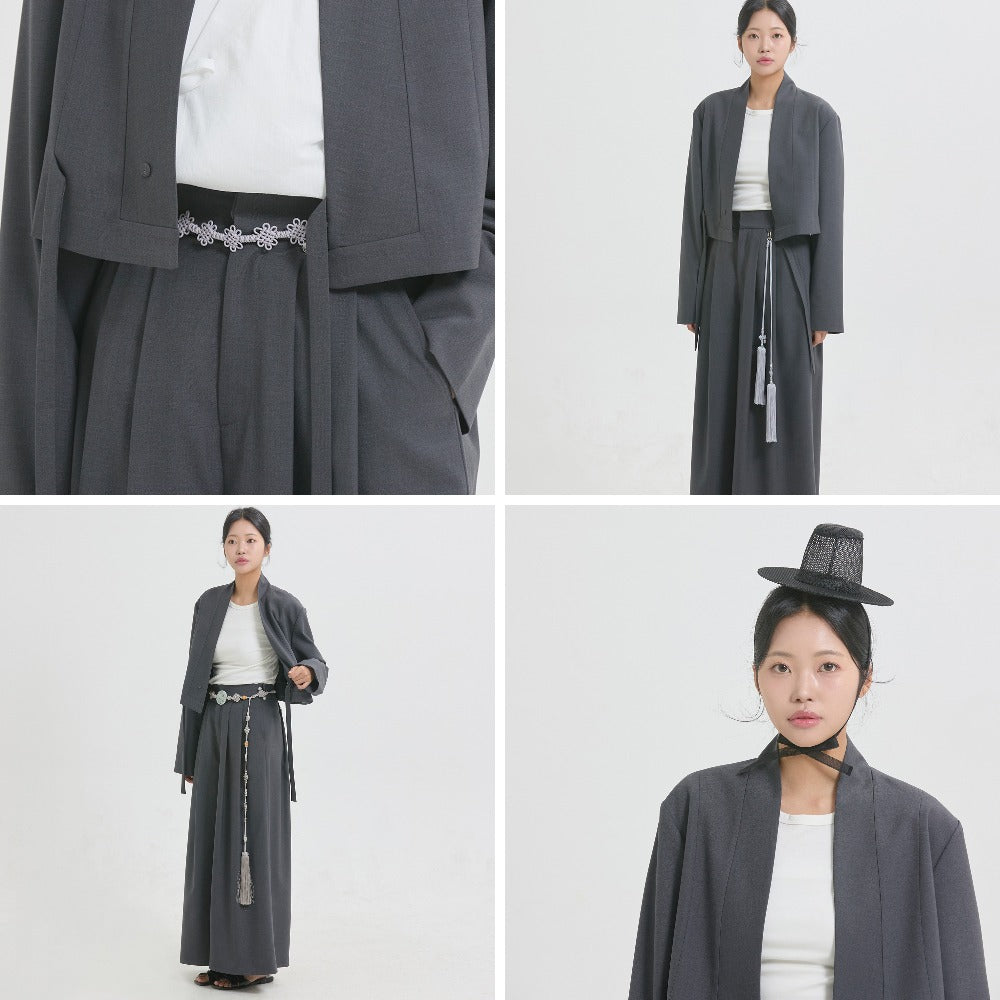 Leesle Maerang Crop Jacket [Charcoal]