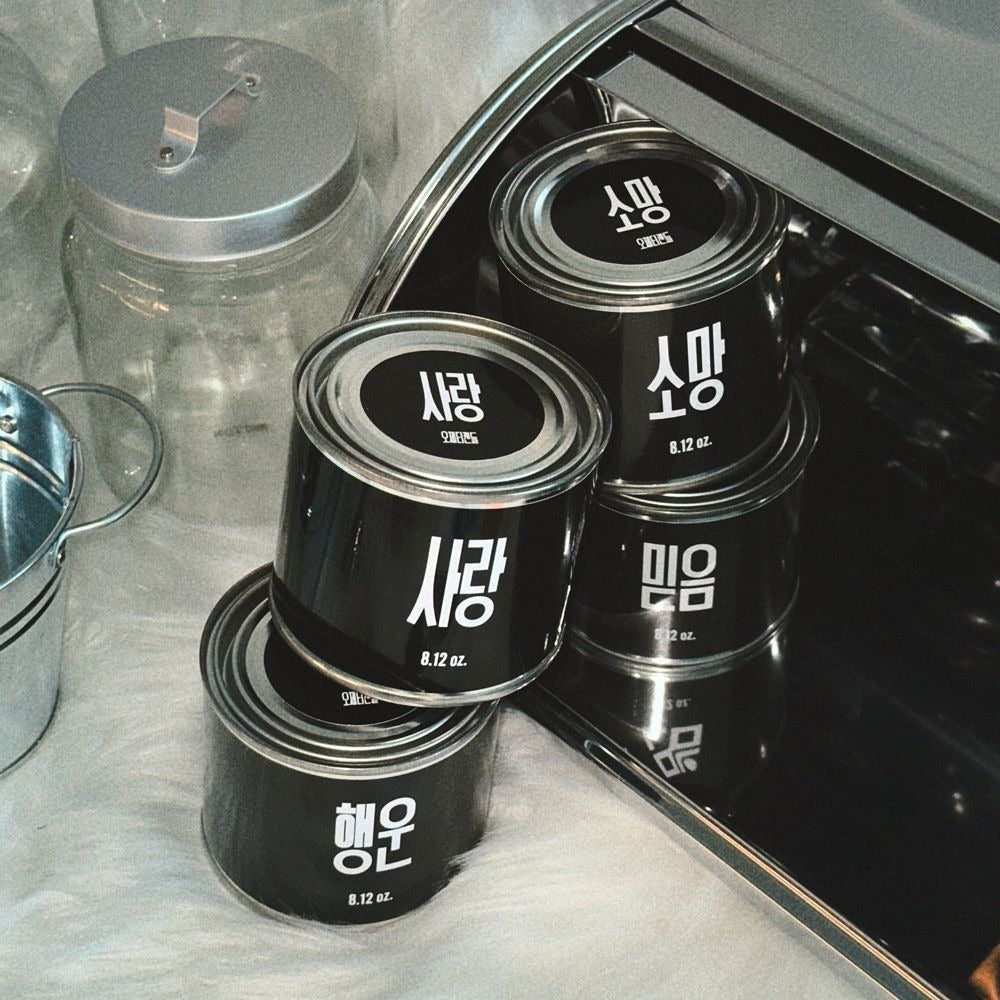 [OHZETI CANDLE] Big Canister Wish Candle Set (Incl. Keyring &amp; Lighter)