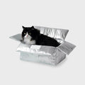 CAT BOX (SILVER) - Premium Cat Bed &amp; Cushion Box