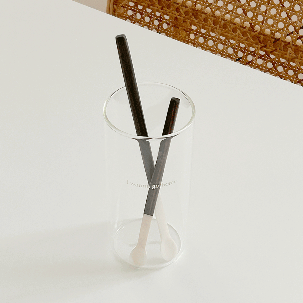 [I Wanna Go Home] Mother-of-Pearl &amp; Wood Muddler (2 Types)