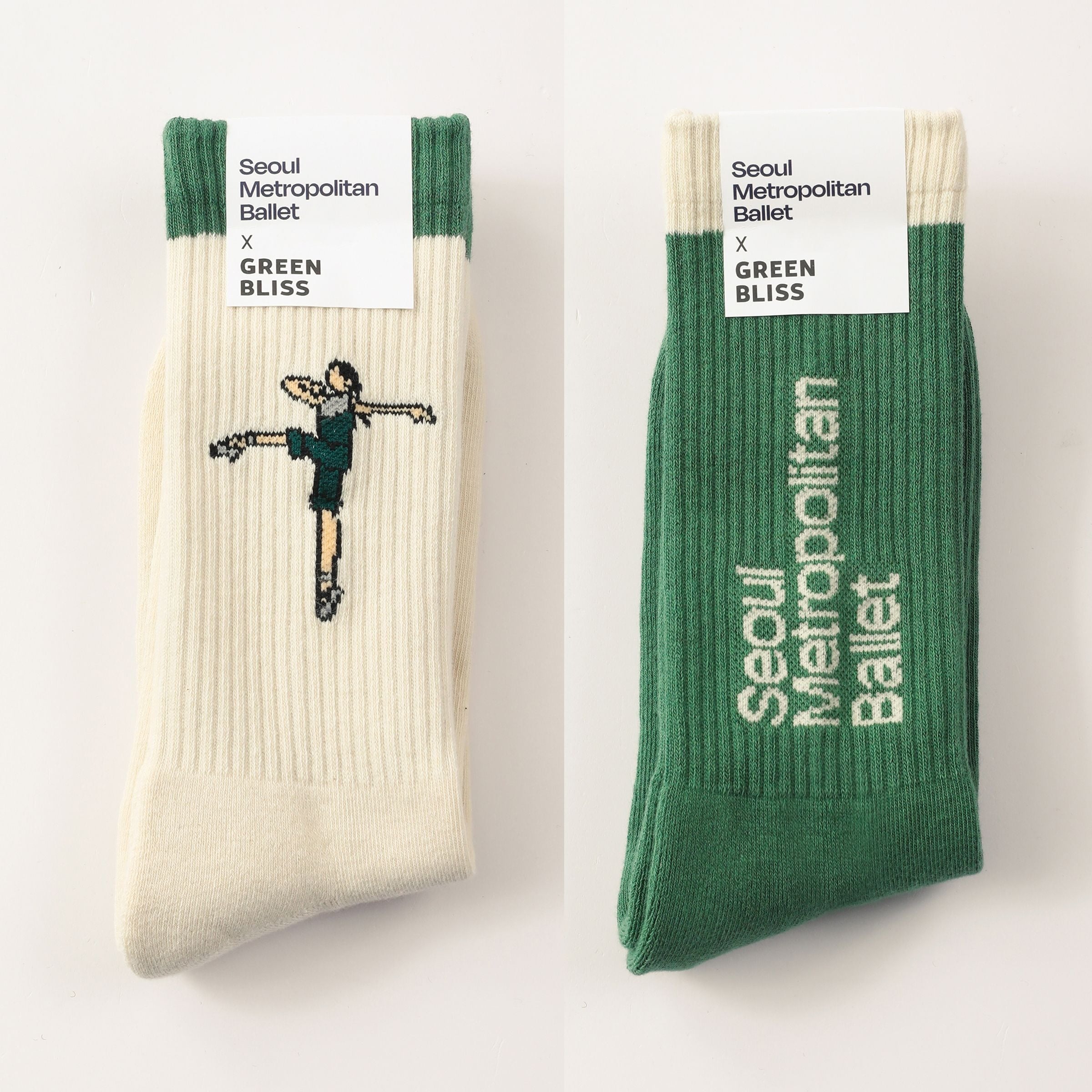 [Green Bliss] Ballet Cushion Socks (Seoul Metropolitan Ballet Collab)