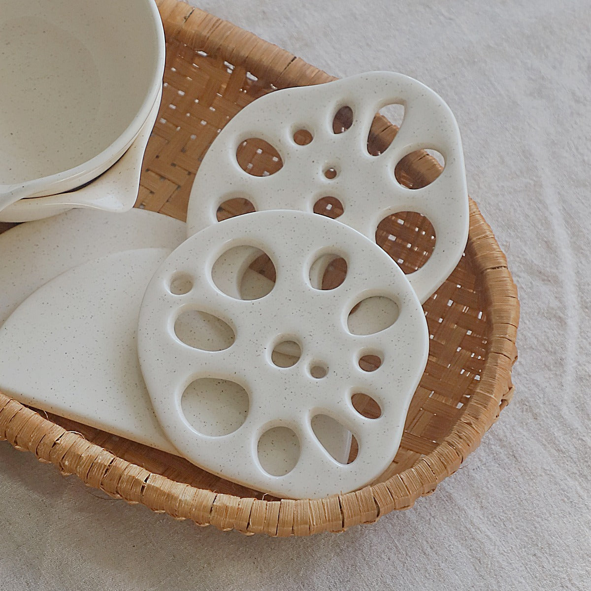 Table D'hote Pebbler Lotus Root Cutlery Rest Set(4ea)