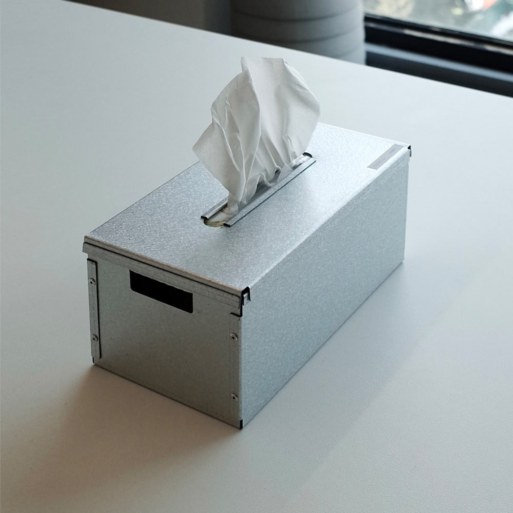 SANRO Industrial Vintage Metal Tissue Box Case