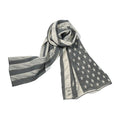 PETERS USA FLAG SCARF - GRAY