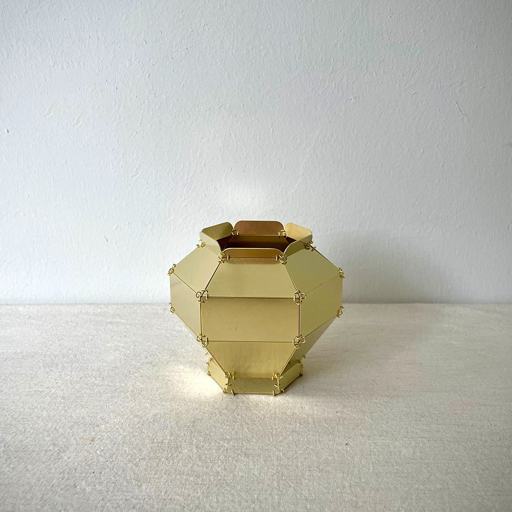 Angular Brass Vase (Maebyeong &amp; Moon Jar)