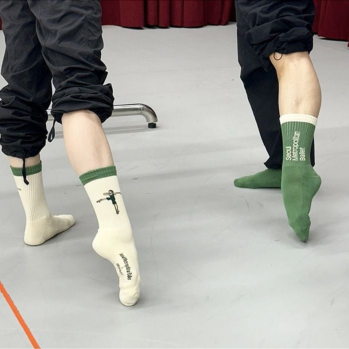 [Green Bliss] Ballet Cushion Socks (Seoul Metropolitan Ballet Collab)