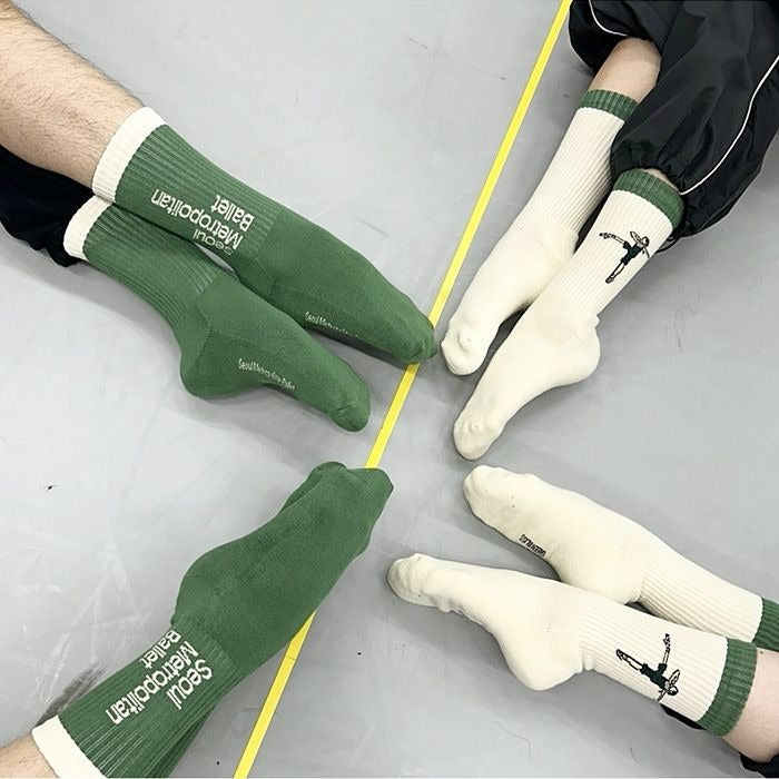 [Green Bliss] Ballet Cushion Socks (Seoul Metropolitan Ballet Collab)