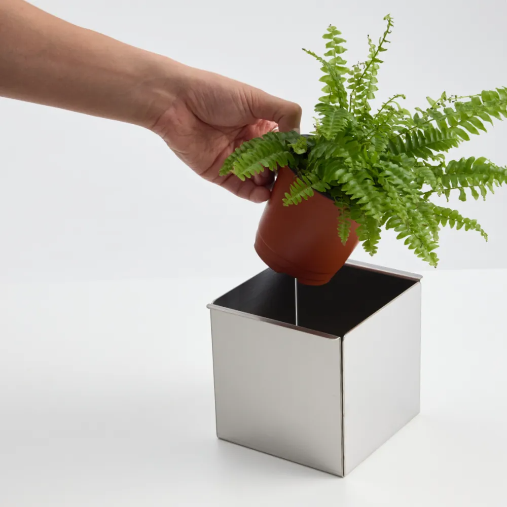 [ABLV] Steel-terior Square Tissue Case &amp; Planter Box Cover