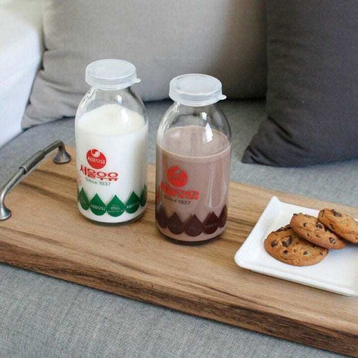 [GGUMIGGA] Seoul Milk Retro Glass Bottle (330ml)